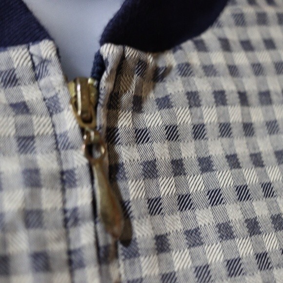 Haley Vintage Short & Jacket Set Gingham Plaid Cotton Medium - Picture 4 of 16
